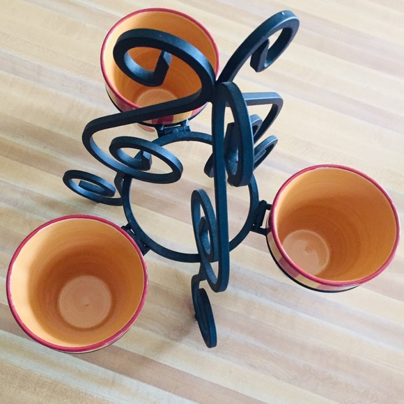 SLAH Wrought Iron Plant Stand/Caddy in Siena NIB - Picture 8 of 9